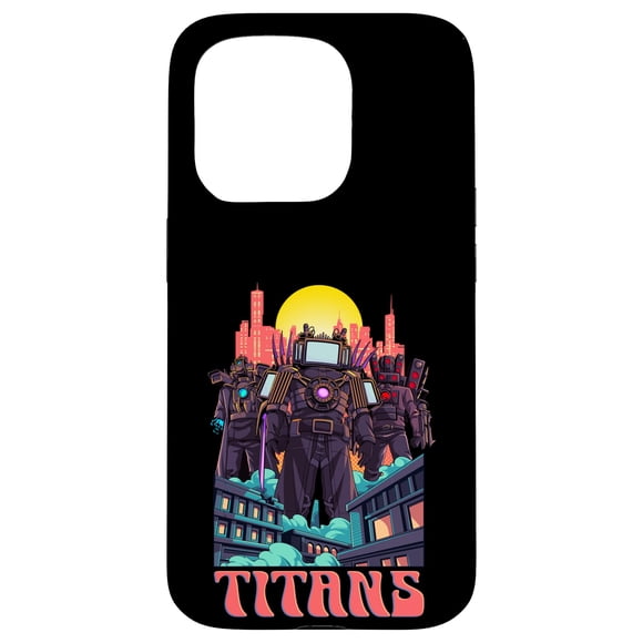 Funda de teléfono Skibidi Toilet Overload para iPhone 15 Pro
