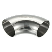 90 Degree Mandrel Bend Elbow, 2 1/2 Inch OD Steel Exhaust Elbow Exhaust Piping Connector 316 Stainless Steel