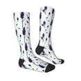 thumbnail image 3 of Haiem Lavender Flowers Socks, Funny Novelty Crazy Design Cotton Socks Sports Socks Knee High Socks For Men, Women,1Pairs - Gift For Working Friends, 3 of 9