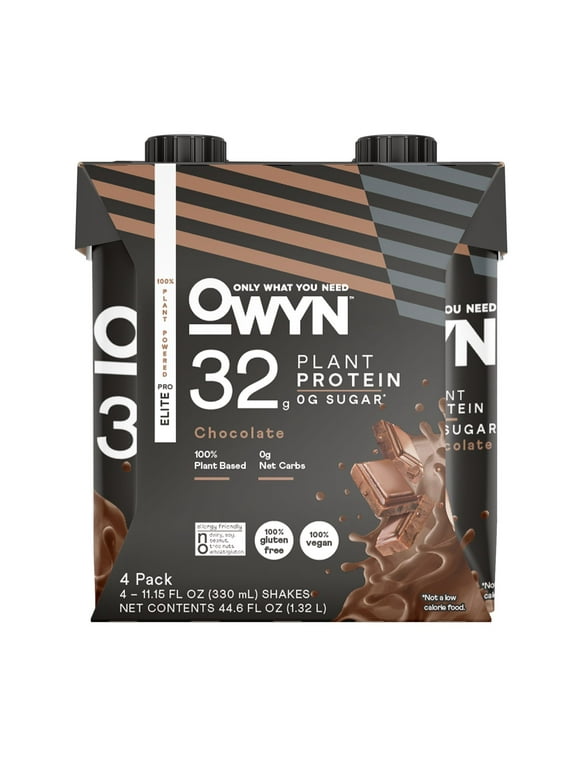 OWYN Pro Elite Protein Shake, Chocolate, 4 Ct, 32g