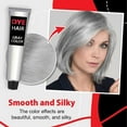 thumbnail image 2 of Permanent Hair Dye Color Cream, Light Grey Silver Hair Coloring Dye Creme Unisex, Safe Hair Dyeing Shampoo, Long Lasting Effect not Easily Fade, DIY Fashion Hair Dye Permanent for Men and Women, 2 of 6