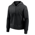 thumbnail image 5 of Women's Fanatics Black Pittsburgh Penguins Authentic Pro Road Tri-Blend Quarter-Zip Hoodie, 5 of 6