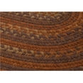 thumbnail image 2 of Colonial Mills 8' Orange and Brown Braided Round Area Throw Rug, 2 of 2