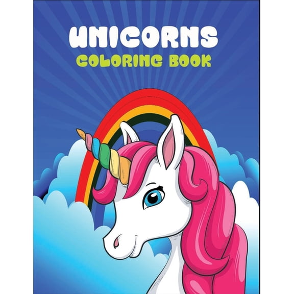 Unicorns coloring book : Fun Activity Coloring Book For Children, 50 Magical Pages with Unicorns (Paperback)