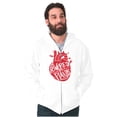 thumbnail image 5 of Powered By Plants Healthy Vegetarian Zip Up Hoodie Men's Women's Brisco Brands M, 5 of 5