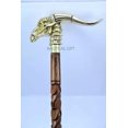 thumbnail image 3 of NAUTICALMARTUS BY Vintage Walking Stick Antique Look Designer Dragon Brass Handle Cane Handmade Gift, 3 of 4