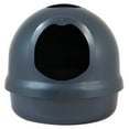 thumbnail image 6 of Petmate Booda Dome Plastic Enclosed Cat Litter Box with Dome Lid, Covered Cat Litter Pan, Titanium, 6 of 11