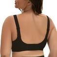 thumbnail image 4 of INNERSY Plus Size Seamless Wireless Bra for Women Full Coverage No Underwire Everyday Bralette(4XL,Black), 4 of 7