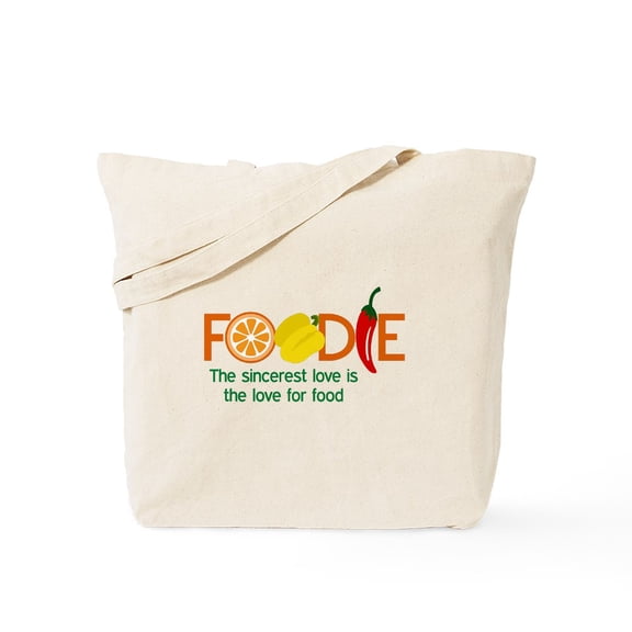 CafePress - The Love For Food Tote Bag - Unisex Canvas Tote Bag, Beige, 1-Piece