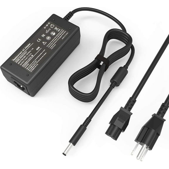 HFLRZZ 45 Watt Laptop Charger for dell 19.5V 2.31A Dell Inspiron 15 3000 Charger AC Adapter for Dell Inspiron 15 13 Power Cord Supply, Black