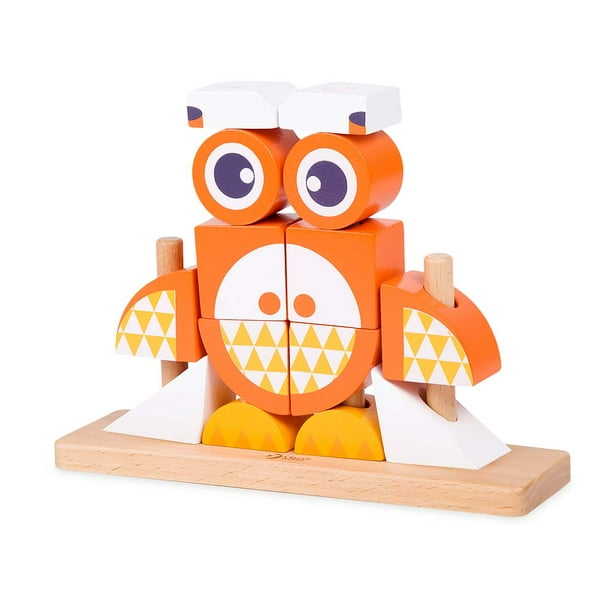 Animal Wooden Stacking Blocks Puzzle