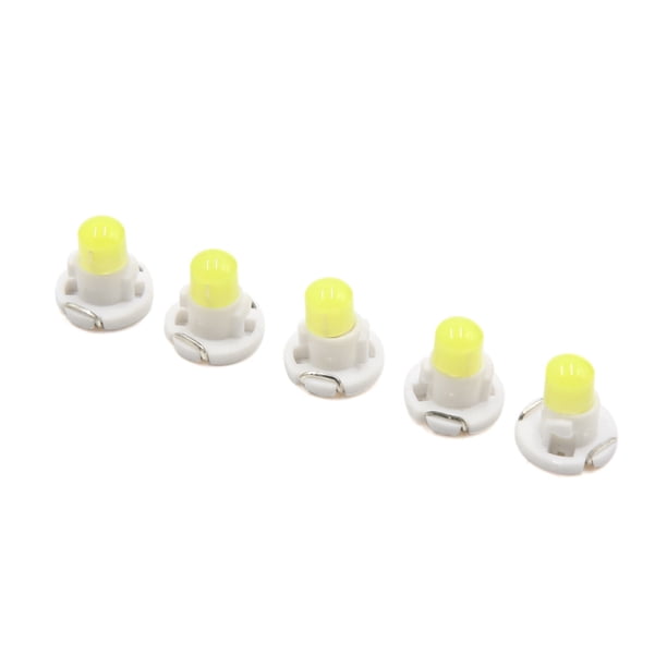 5Pcs Vehículo 12V T4,2 Bombilla LED Blanco de Cerámica Luz de Panel Tablero de Coche