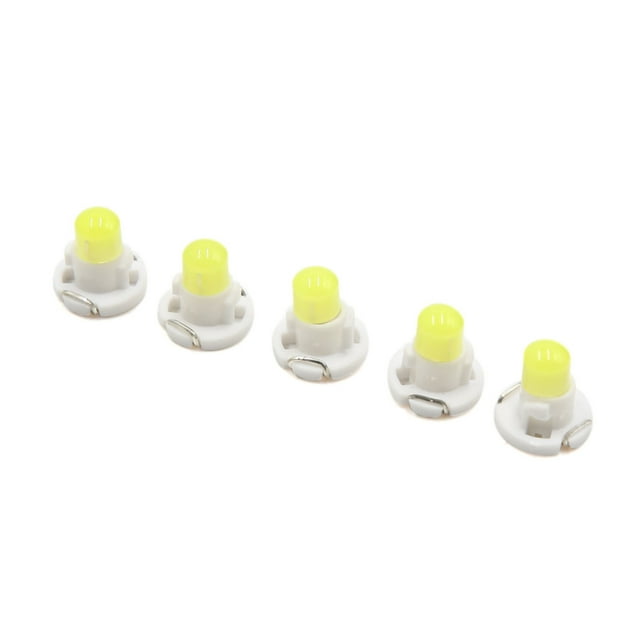 Unique Bargains 5pcs 12V White T4.2 Car Wedge LED Dash Gauge Instrument Panel Light Interior