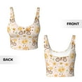 thumbnail image 6 of Goofa Cute Bee Gnome1 Printed Sports Bras for Women, High Impact Running Bra Workout Crop Tank Tops Longline Sports Bra Push up-X-Large, 6 of 9