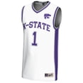 thumbnail image 2 of Men's GameDay Greats #1  White Kansas State Wildcats  Lightweight Basketball Jersey, 2 of 4