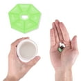thumbnail image 4 of Unique Bargains 1 Pc Pill Case 7 Grid Polygonal Pill Box Light Green, 4 of 6