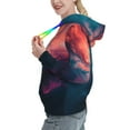 thumbnail image 2 of Kdxio Cosmic Paint Swirl Print Womens Oversized Hoodies Sweatshirts Hooded Pullover Tops Sweaters Casual-Large, 2 of 7