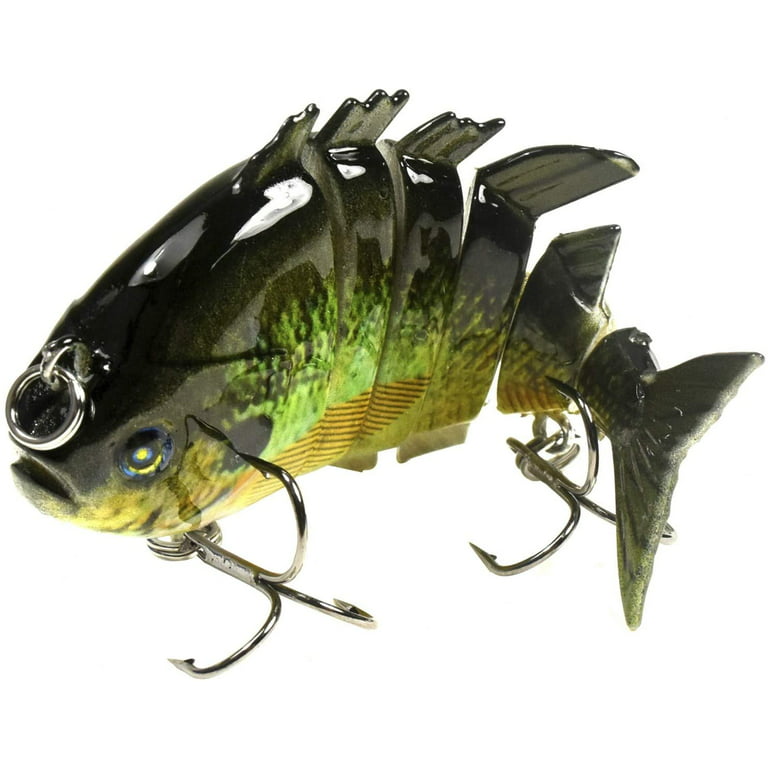 HQRP 3pcs 3.2 Fishing Lures 0.5oz Fish Crank Baits Multi-Section
