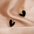 thumbnail image 4 of 18G Dainty Enamel Heart Stud Earrings for Women 925 Sterling Silver Post Pin Hypoallergenic Small Cute Love Cartilage Studs Piercing Jewelry, 4 of 11