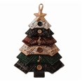 thumbnail image 2 of Layered Fabric Tree Ornament DIY Sewing Kit,DIY Quilted Christmas Tree Kit, Seasonal Patchwork Style, Handmade Craft With Buttons, Holiday Home Tabletop Decor, 2 of 6