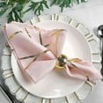 thumbnail image 6 of BalsaCircle 5 Pieces Blush 20" Geometric Design Polyester Dinner Napkins Tablecloths, 6 of 8