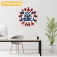 thumbnail image 5 of 12 Inch Patriotic Wall Clock, USA 250th Anniversary Wooden Round Wall Clocks with Silent Non-Ticking Quartz Movement, Battery Operated, Art Decor Hanging Clock for Kitchen, Bedroom, Living Room, 5 of 9