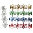 thumbnail image 3 of Paokuoon Snowflake Napkin Rings 50Pcs Snowflake Napkin Rings Disposable Napkin Holders Serviette Rings Dining Table Decorations, 3 of 7