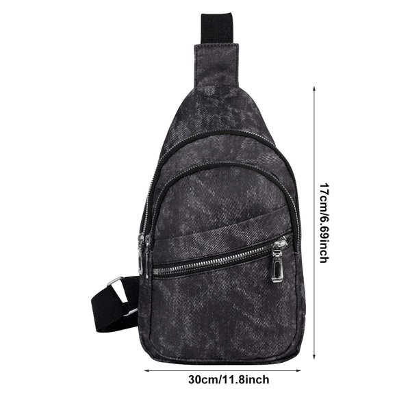 Bolso bandolera para el pecho, deportivo, para correr, ligero, con manos libres, organizador multicompartimento para un estilo de vida activo, accesorio para viajes al aire libre y fitness, correa aj