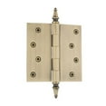 thumbnail image 4 of Grandeur Stehng-Sq-St-Res-4 4 X 4" Plain Bearing Square Corner Mortise Door Hinge - Nickel, 4 of 7