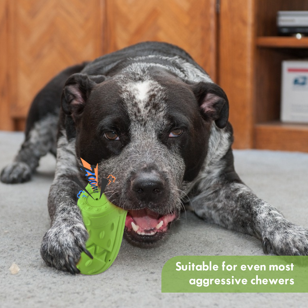 MASBRILL Squeaky Dog Toy Shoe, Beef Flavor photo 2