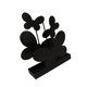 thumbnail image 5 of Porta incienso con forma de bobina de mosca, soporte decorativo con bandeja ancha para incienso Negro, 5 of 9