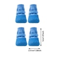 thumbnail image 3 of CSStudio 4 Pack Non Slip Dog Socks with Adjustable Straps, Waterproof Rubber Bottom Pet Paw Protector Booties, Anti Licking Traction Shoes for Indoor Floor & Light Outdoor Walks, 3 of 6