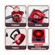thumbnail image 2 of Juguetes De Cocina Para Ninos Utensilios Cocina Comida 61 Pz Rojo, 2 of 5