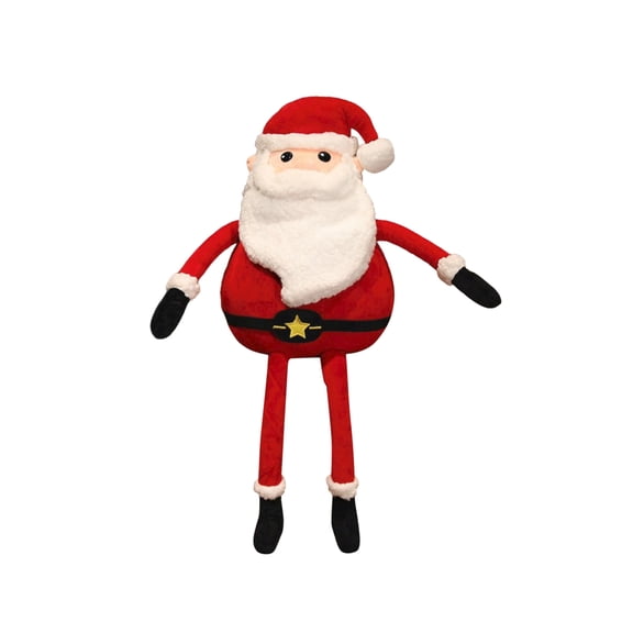 Kiddiway Cute Plush Stuffed Animal Toy - Santa Claus Plush Figurine, White Beard Plushies for Christmas Decor, Great Stuffed Animals for Holiday Display, Festive Figure