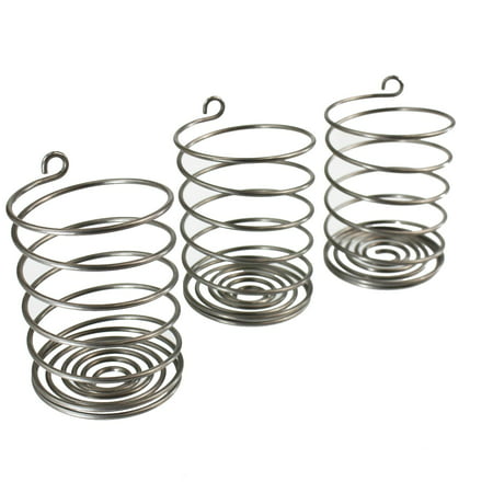 Trellis & Co. Stainless Steel Pickle Helix Fermenter Weight Coils - Pack of 3 – For Wide Mouth Mason Jars Fermenting - Best Way To Hold Vegetables Under Water For