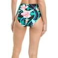 thumbnail image 2 of La Blanca Women's High Waist Swimsuit Bottom, Black//Nightfall Blooms, 4, 2 of 2