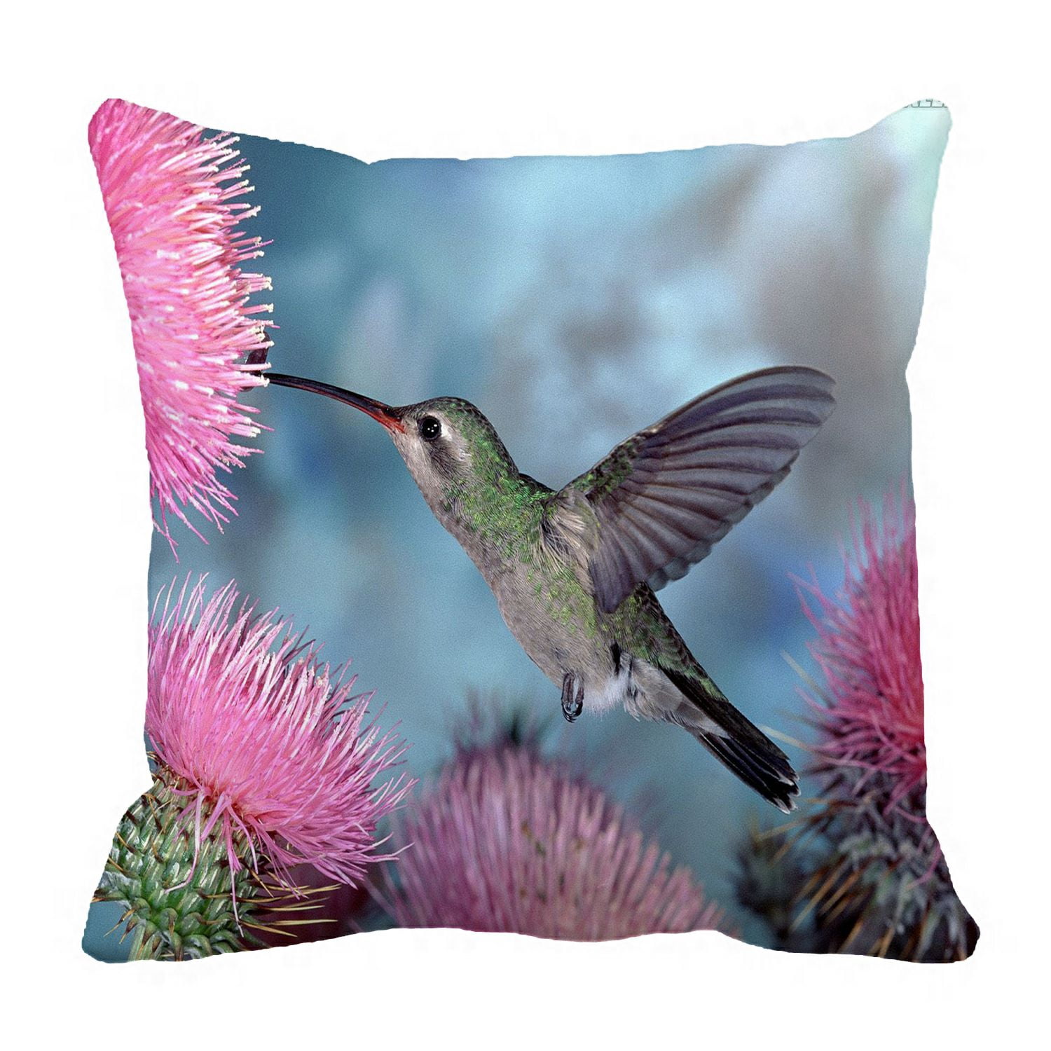 ZKGK Hummingbird Pillowcase Home Decor Pillow Cover Case Cushion Two