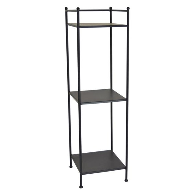 Plutus PBTH92407 Modern Metal Plant Stand, Black