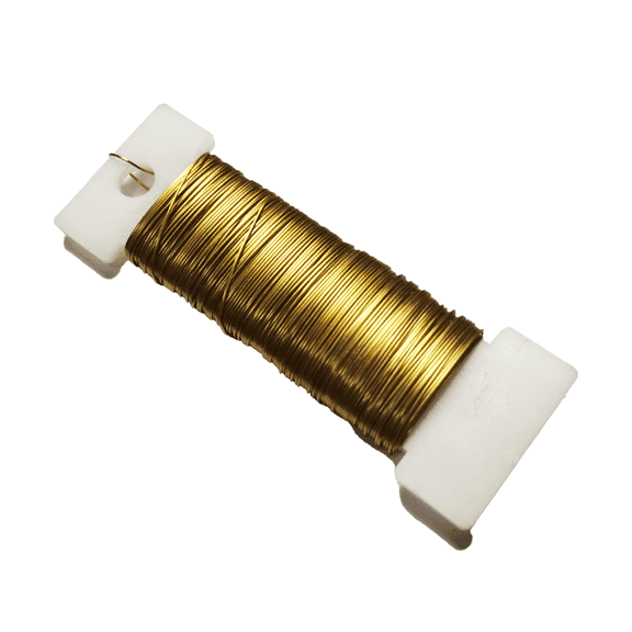 CCOCC Floral Wire,Flexible and Easy to Bend Craft Wire,Ideal for Crafting Projects Jewelry Wire,Gold