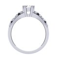thumbnail image 4 of 0.60 Carat (ctw) 10K White Gold Round Cut Diamond Ladies Bridal Vintage Style Engagement Ring, 4 of 4