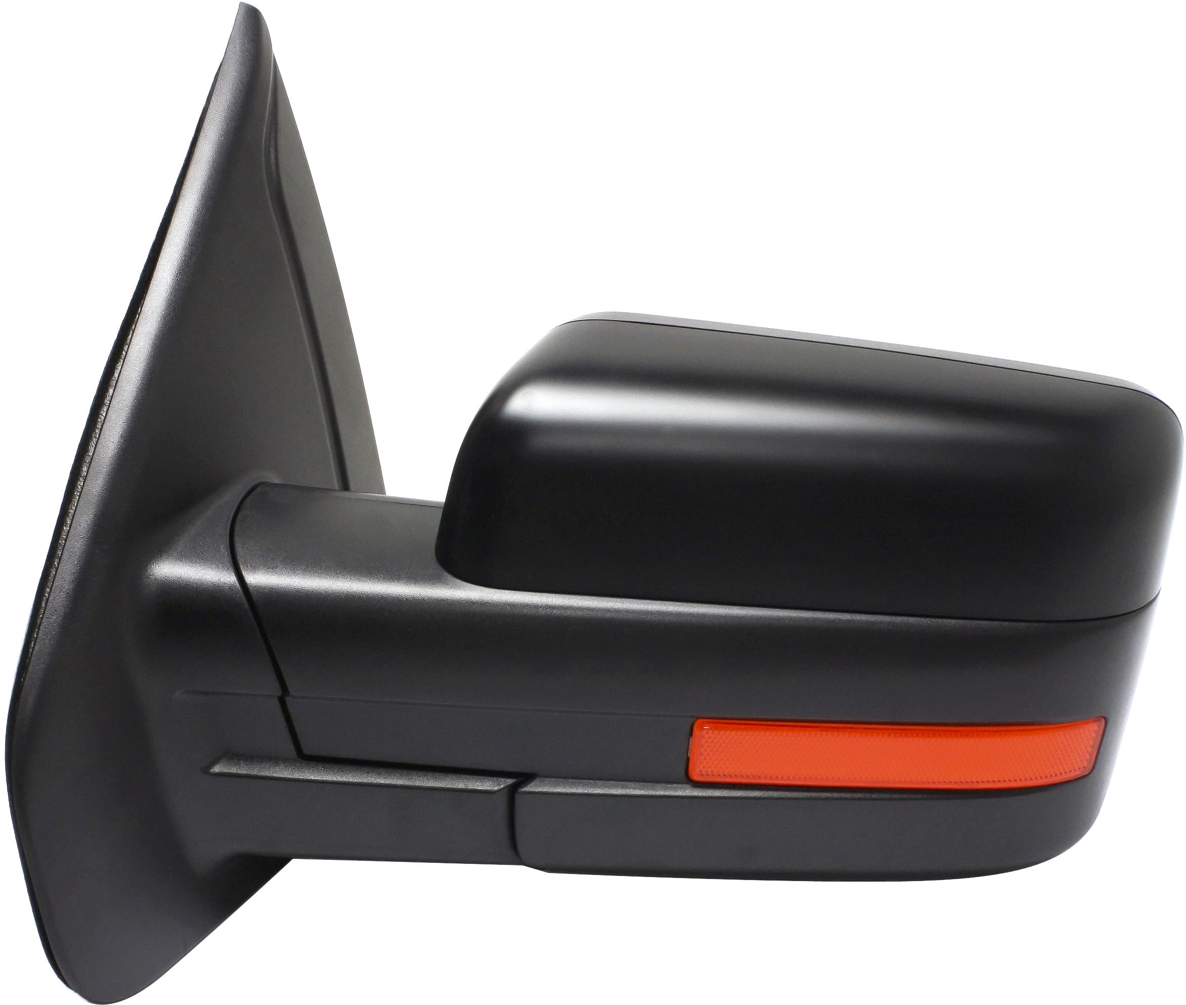 Mirror Compatible With 2011-2014 Ford F-150 Left Driver Side Heated w/ Blind Spot Corner Glass In-housing Signal Light Paintable Kool-Vue