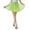 Green, variant on Tutus for Women Festival Sparkly A-Line Tutu With Inner And Tulle Overlay Puffy Carnival Petticoat Skirt