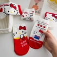 thumbnail image 5 of Kawaii Sanrio Hello Kitty Women Socks Cute Cartoon Christmas Socks Anime Cotton Korean Sweet and Comfortable Sock for Kids Girl, 5 of 9