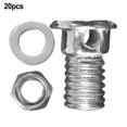 thumbnail image 4 of GLFILL 20PCS Stainless Steel Bicycle Brake Wire Core Lock Screw Easy to Install 20PCS Square, 4 of 8
