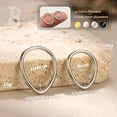 thumbnail image 4 of 16G Teardrop Septum Rings - G23 Titanium Nose Rings Hoops Seamless Hinged Cartilage Conch Daith Helix Rook Earrings Piercings Septum Jewelry for Women Men Gold/Silver/Black/Rose Gold, 4 of 6