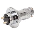 thumbnail image 5 of 2PCS Aviation Plug Connector 2 Pin Round Zinc Based Alloy Shell Silver Plated Copper Wire Connector AC DC 250V 20mm, 5 of 5
