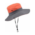 thumbnail image 2 of Qarigey Sombreros para el sol Niños Adultos Senderismo Sombrero de pescador Sombrero para viajes al aire libre Sombreros Mixto Naranja/Adulto, 2 of 6