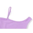 thumbnail image 3 of Serdomi Girls One Piece Swimsuit Trendy Purple Mint Rib Knit Color Block Side-Cutout Bathing Suit for Little & Big Kids Size 10, 3 of 8