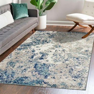 Luxe Weavers Modern Abstract Coastal Stain Resistant Area Rug