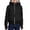 Black, variant on WAYUTE Girls Sweatshirt Rib Knit Zip Up Hoodies Solid Color Raglan Long Sleeve Sweatshirt with Thumb Holes Fall Winter Casual Streetwear,Purple,Size 9-10 Y